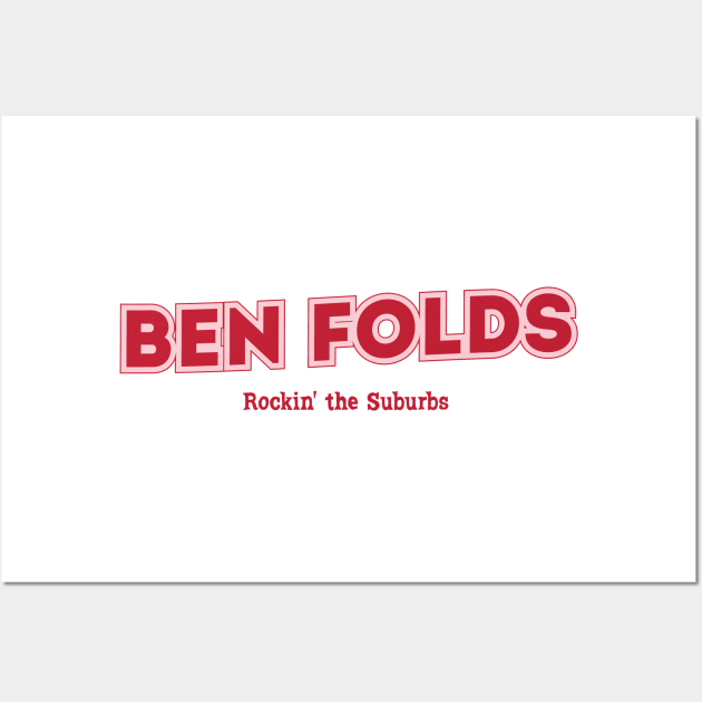 Ben Folds Rockin' the Suburbs Wall Art by PowelCastStudio